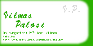 vilmos palosi business card